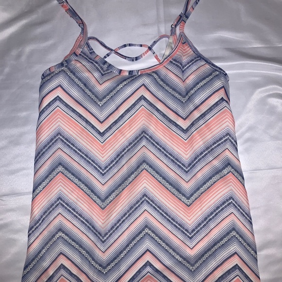 Sheer Maxi Dress with Zig Zag Pattern - Picture 2 of 3